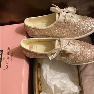 Brand new Kate spade brand glitter keds